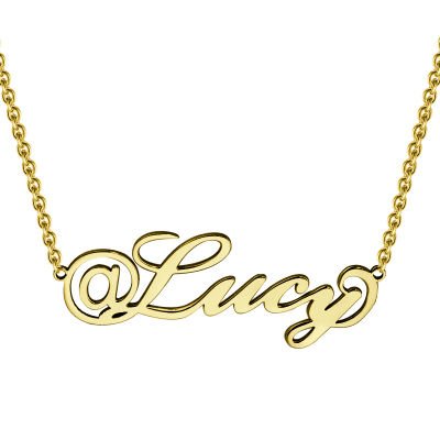 Name Necklace 18k Gold Plated