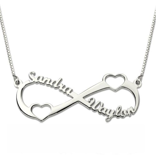 Infinity Two Hearts Necklace