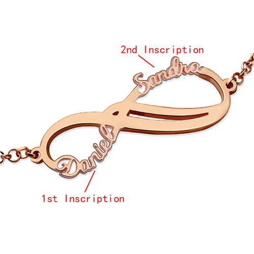 Personalized Infinity Names Bracelet